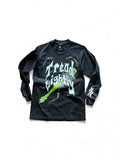 SHOOK "Tread Lightly Barbed-wire Bat" Long Sleeve Tee -- PRE-ORDER