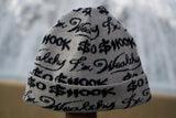 "So Shook Im Wealthy" Beanie Gray