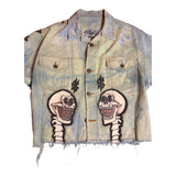 "Shook Scoliosis" One-of-One Denim Jacket