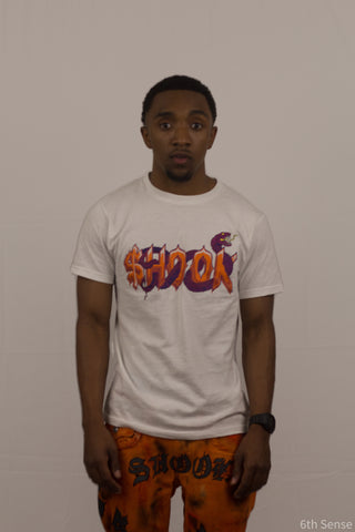 White Shook Purple Snake Shirt